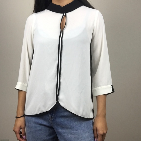 Zara cream blouse - Picture 4 of 8